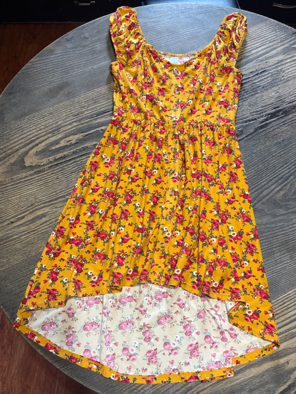 Country Floral Hi-Low Dress